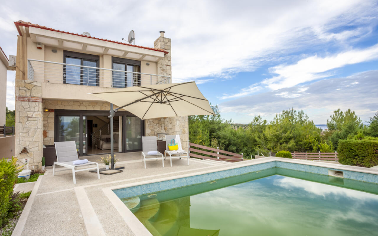 Panoramic view Villa Deny , Hanioti