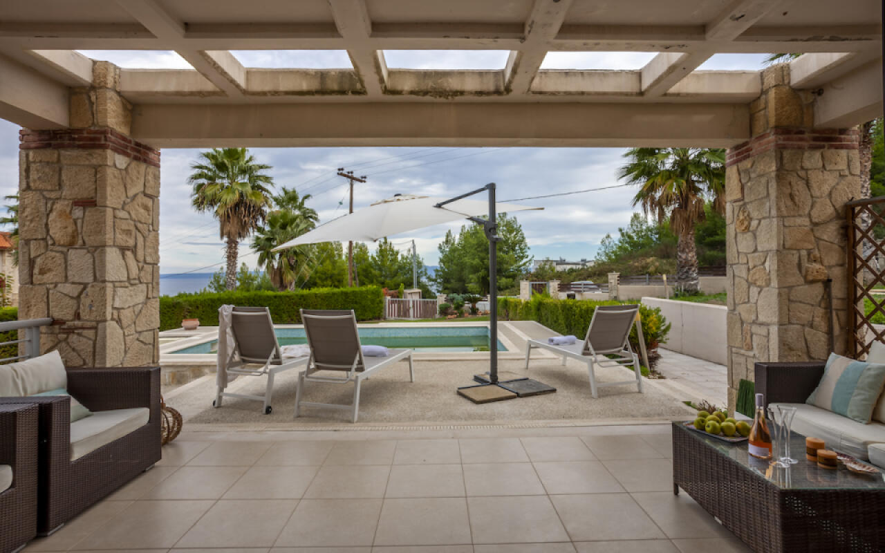 Panoramic view Villa Deny , Hanioti