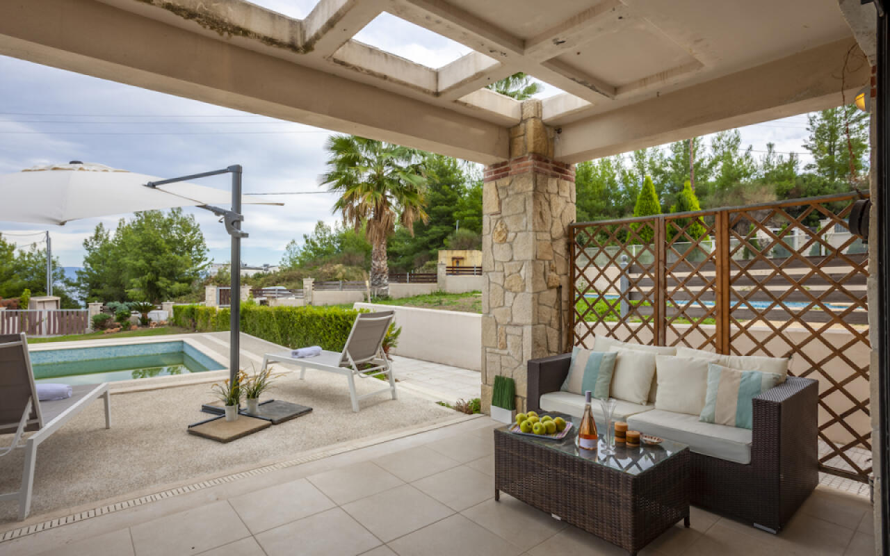 Panoramic view Villa Deny , Hanioti