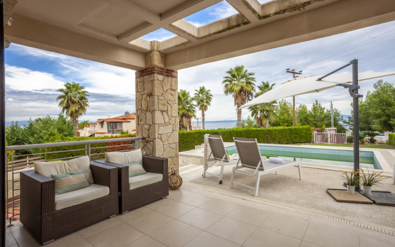 Panoramic view Villa Deny , Hanioti