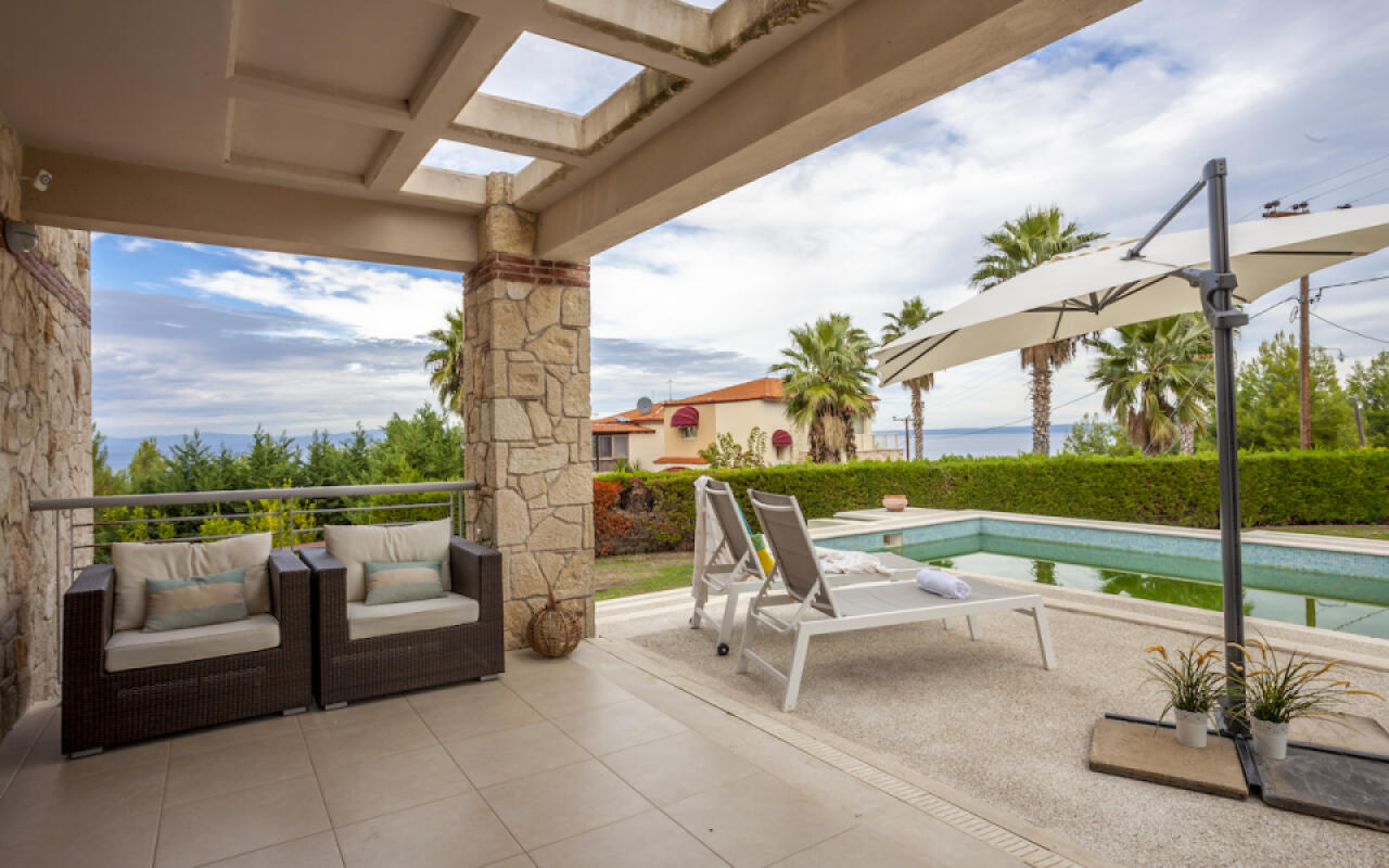 Panoramic view Villa Deny , Hanioti