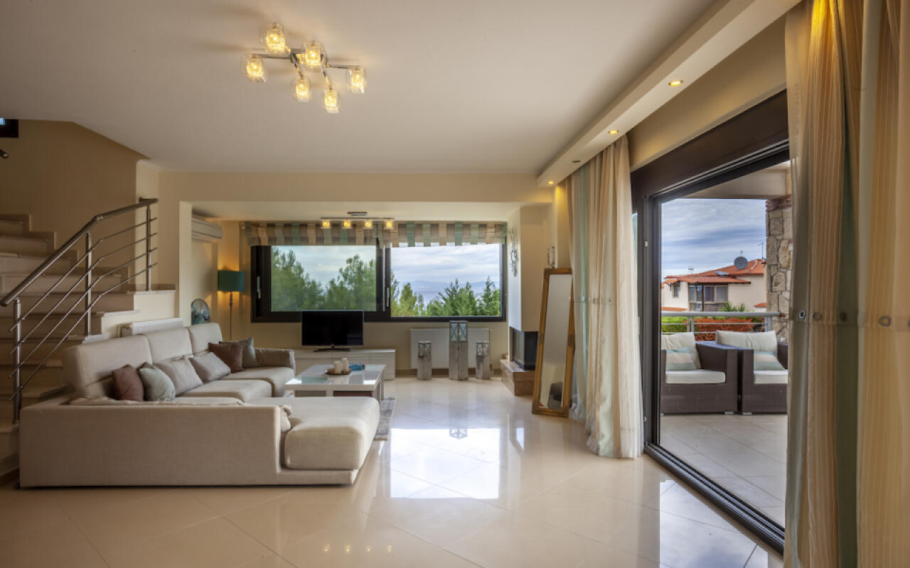 Panoramic view Villa Deny , Hanioti
