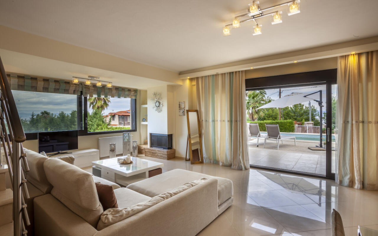 Panoramic view Villa Deny , Hanioti